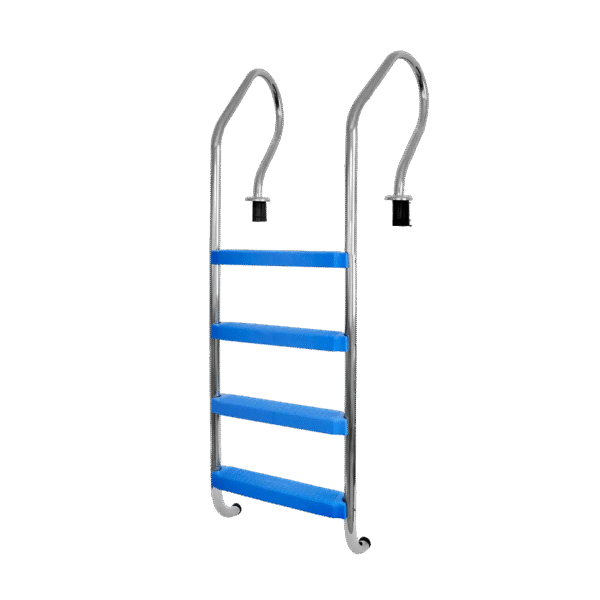 ESCALA PISCINA VULCANO L-4 CUATRO PELDAÑOS PLASTICO