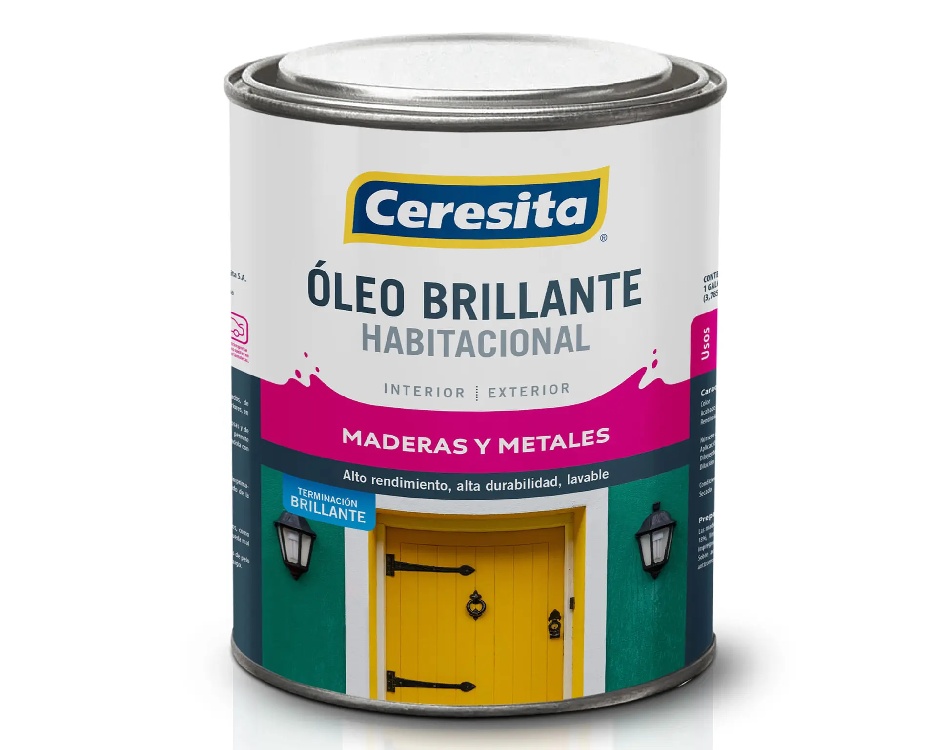 OLEO HABITACIONAL CERESITA BLANCO BRILLANTE 1/4GL