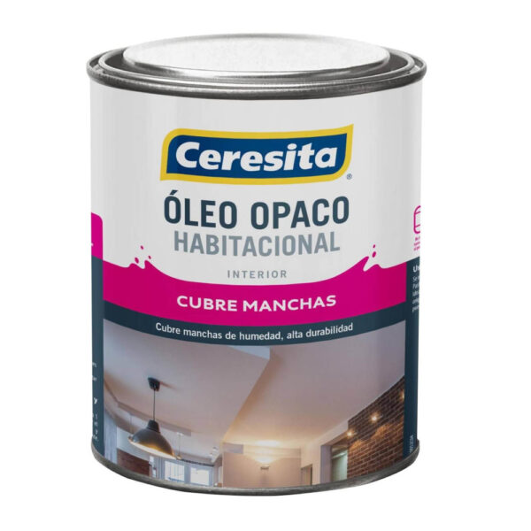 OLEO OPACO HABITACIONAL CERESITA BLANCO 1/4GL
