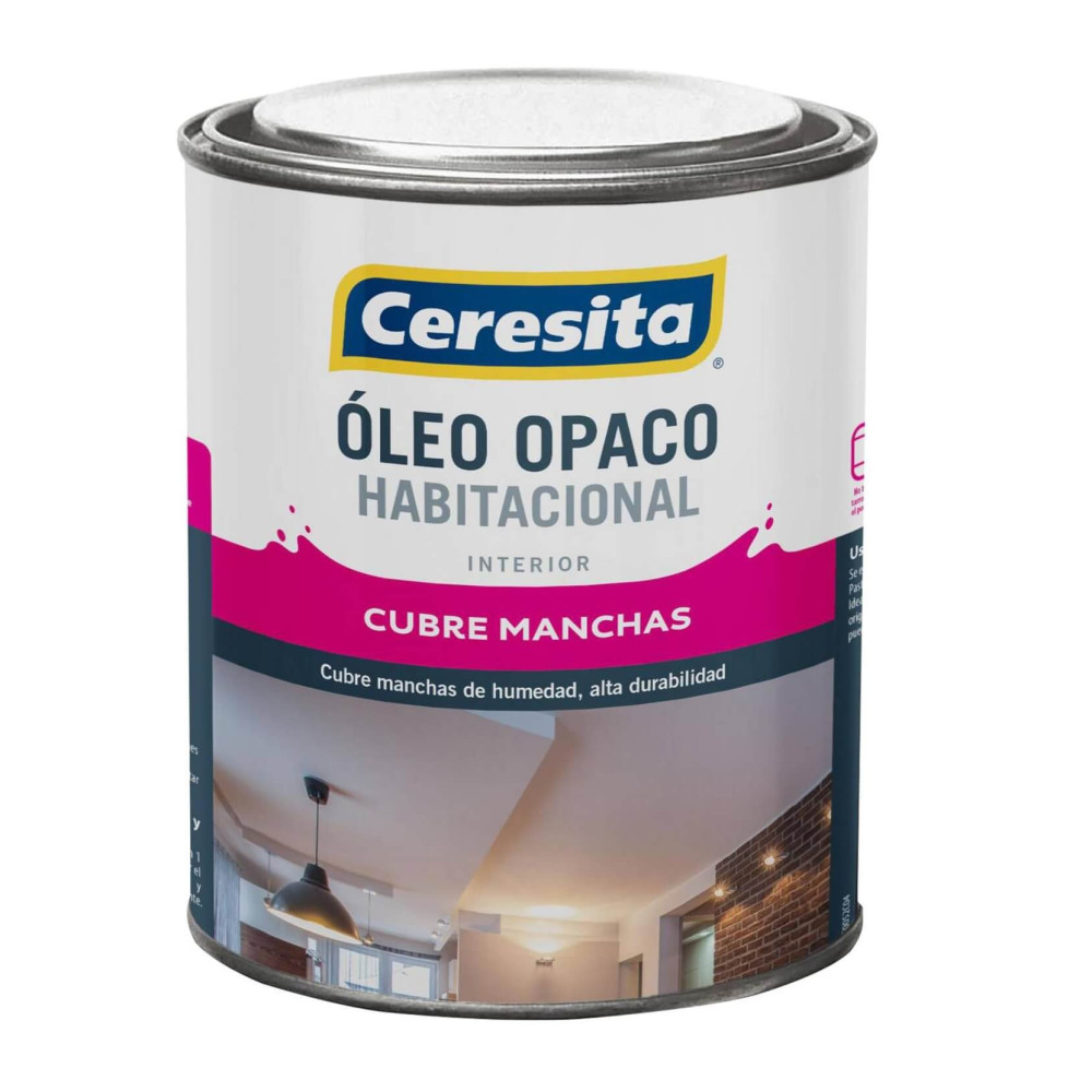 OLEO OPACO HABITACIONAL CERESITA BLANCO 1/4GL