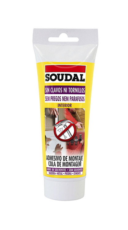 SIN CLAVOS NI TORNILLOS INTERIOR 100GRS MONTAJE BLANCO