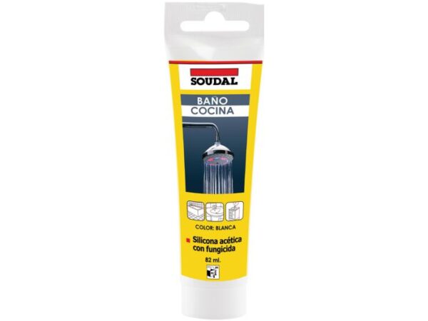 SILICONA ACETICA BLANCO 85GRS POMO SOUDAL
