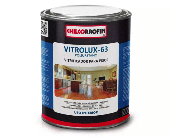 BARNIZ CHILCORROFIN VITROLUX 63 1/4GL INCOLORO SEMI BRILLO