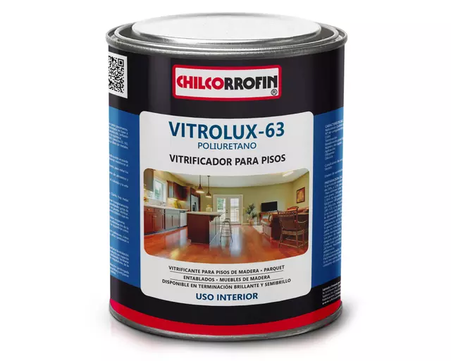 BARNIZ CHILCORROFIN VITROLUX 63 1/4GL INCOLORO SEMI BRILLO