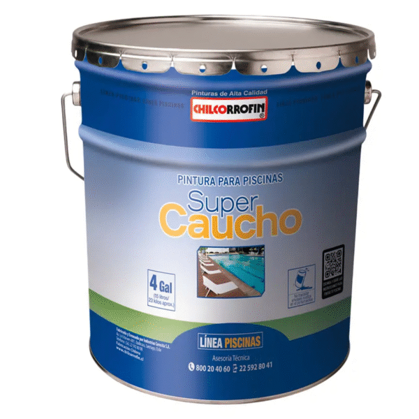 SUPER CAUCHO AZUL PISCINA 4 GL CHILCORROFIN