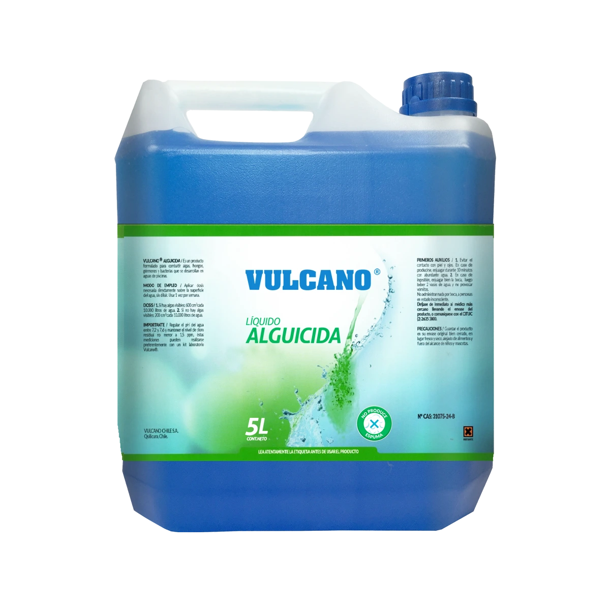ALGUICIDA CLARIFICANTE PARA PISCINA VULCANO 5LT