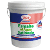 ESMALTE AL AGUA SATINADO SIPA BLANCO TINETA 4GL