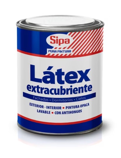 LATEX EXTRA CUBRIENTE SIPA BLANCO 1/4 GL