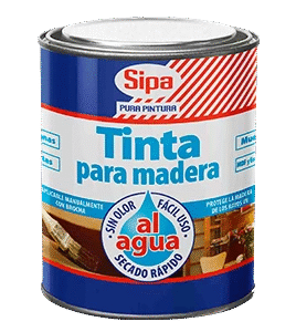 TINTA AL AGUA SIPA CAOBA 800CC