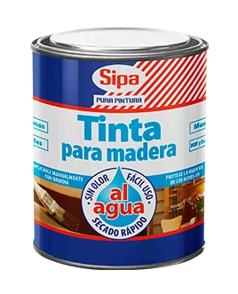 TINTA AL AGUA SIPA CAOBA 800CC