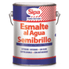 ESMALTE AL AGUA SEMIBRILLO SIPA BLANCO 1GL