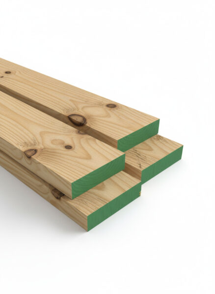 MADERA PINO BRUTO VERDE 4X4" 3.20MT