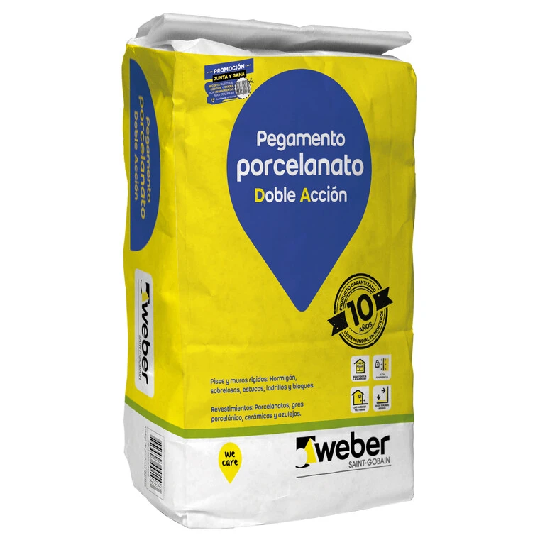 WEBER ADHESIVO PORCELANATO (DA) POLVO SACO 25 KG