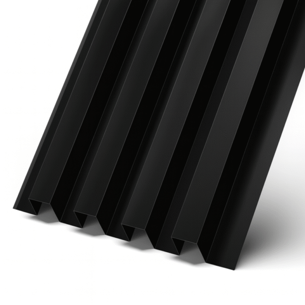 PANEL ZINC CUADROFORMA PP 0,4X368X2.5MT NEGRO RAL 9017 (U:320 MM)