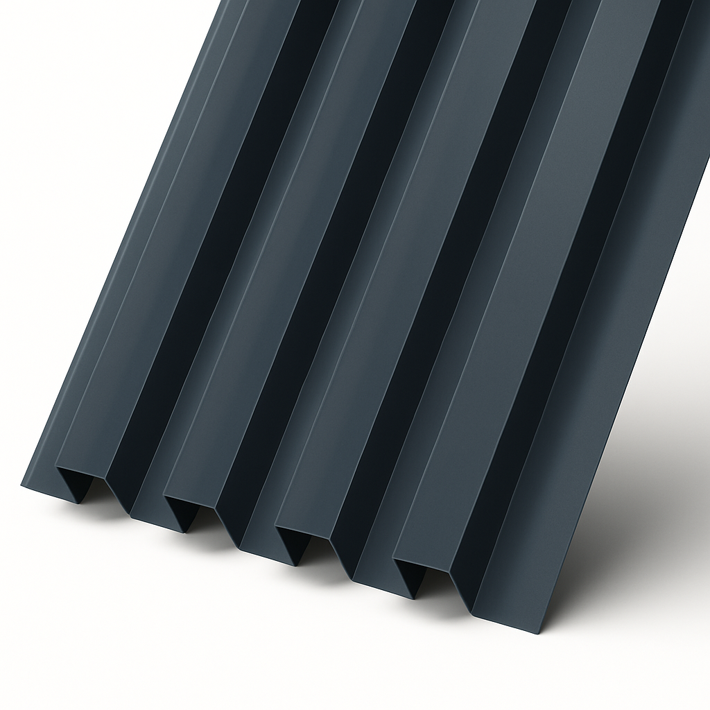 PANEL ZINC CUADROFORMA PP 0.4X368X2.5MT GRIS PIZARRA RAL 7024 (U:320 MM)