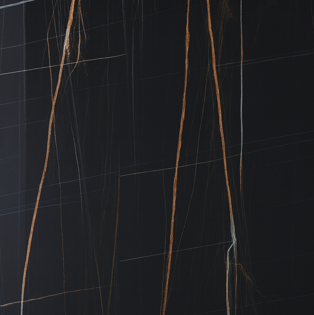 REVESTIMIENTO MARMOL SINTETICO - SAHARA BLACK 2,44X1,22MTS