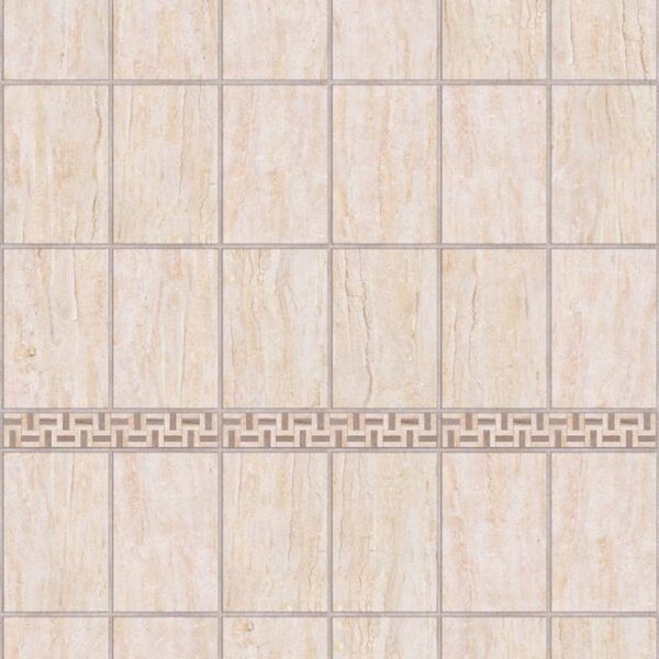 SIMPLISIMA MARMOL TRAVERTINO BEIGE CON CENEFA ROMA