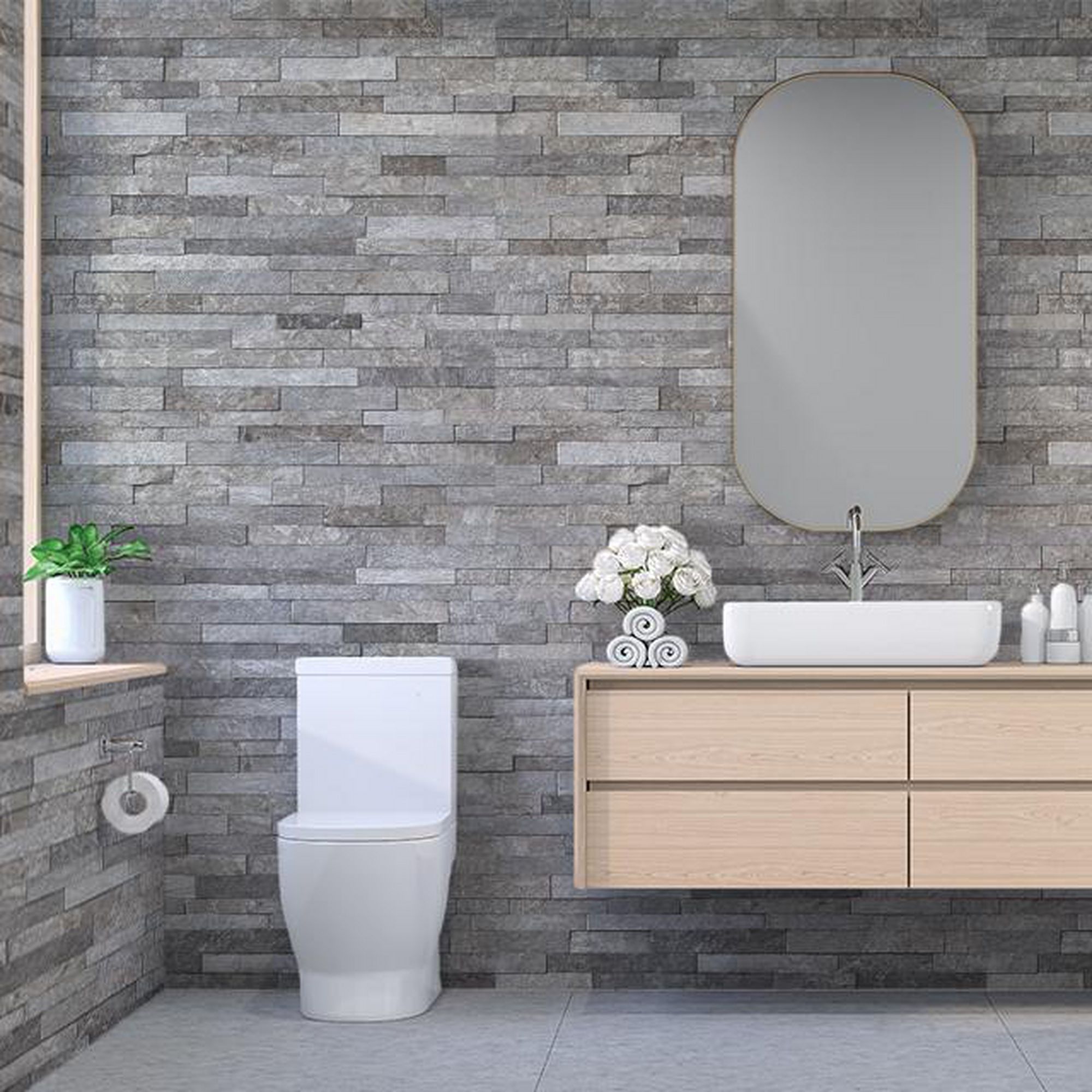 SIMPLISIMA PIEDRA CANTERA CENIZA 6MM 1.2 X 2.4 MT - Imagen 2