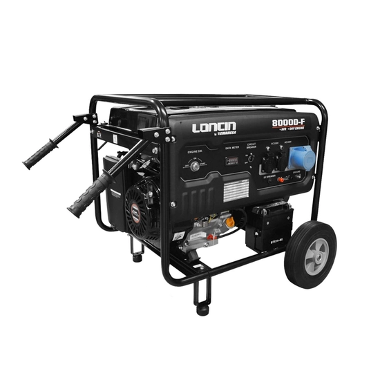 GENERADOR GASOLINA LC8000DF 6.5KVA P/ELEC LONCIN