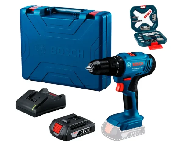 TALADRO PERCUTOR/ATORNILLADOR INAL GSB 183-LI + 1 BAT 2AH + X-LINE 34PZ