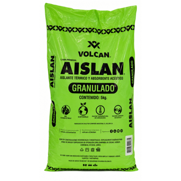 LANA MINERAL AISLANTE TERMICO GRANULADO AISLAN VOLCAN 5KG