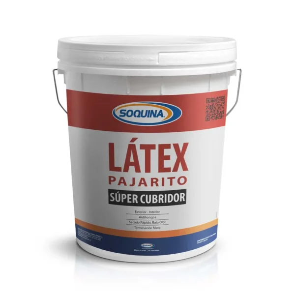 LATEX PAJARITO SOQUINA BASE BLANCA 4GL