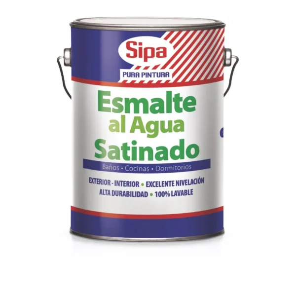 ESMALTE AL AGUA SATINADO SIPA BASE U 1GL