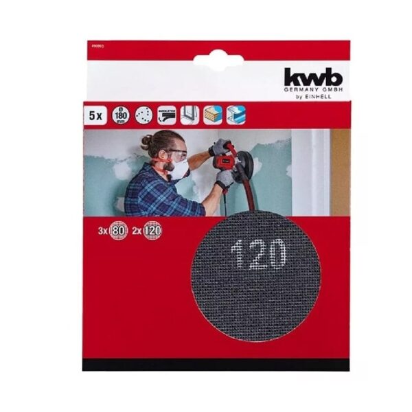 SET LIJAS ABRASIVAS 180 MM COMPATIBLE CON TE-DW 180