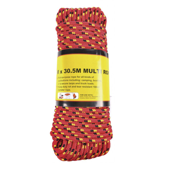 CUERDA TRENZADA 10 MM X 30.5 M COLOR