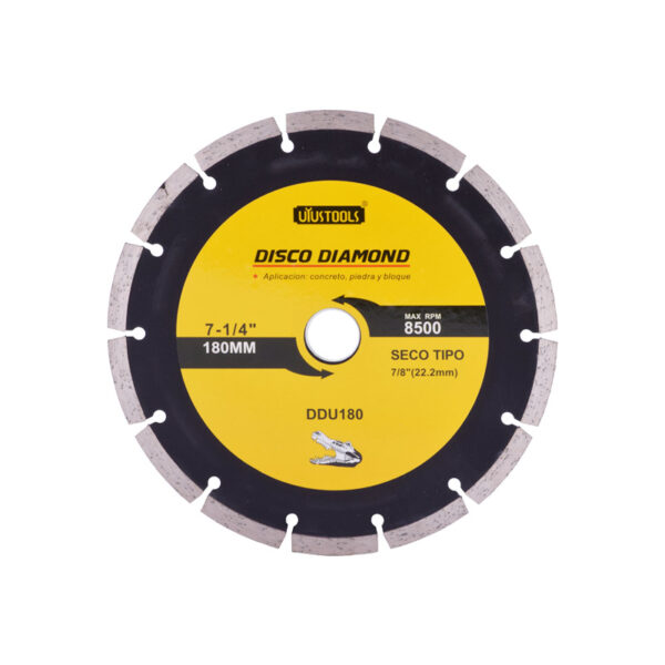 DISCO DIAMOND 180MM SEGMENTADO SECO  (DDU180)