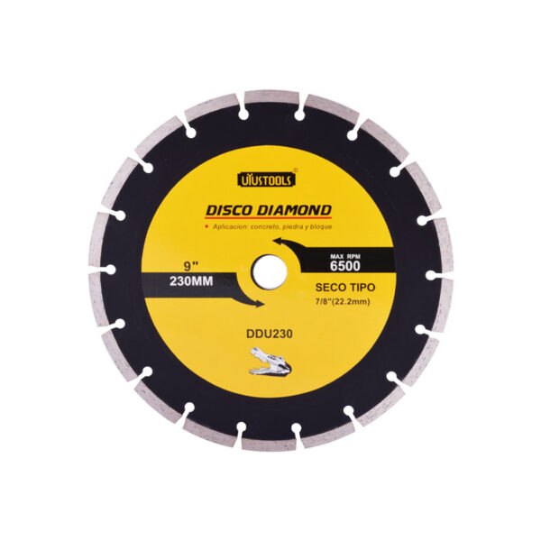 DISCO DIAMANT SEGMENTADO SECO 9" (230MM)