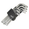 JGO. LLAVE TORX 9 PZAS. T10 - T50 CORTO