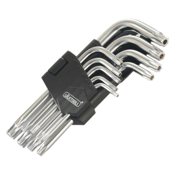 JGO. LLAVE TORX 9 PZAS. T10 - T50 CORTO