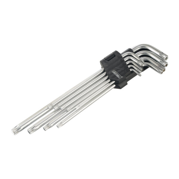 JGO. LLAVE TORX 9 PZAS. T10 - T50 LARGO