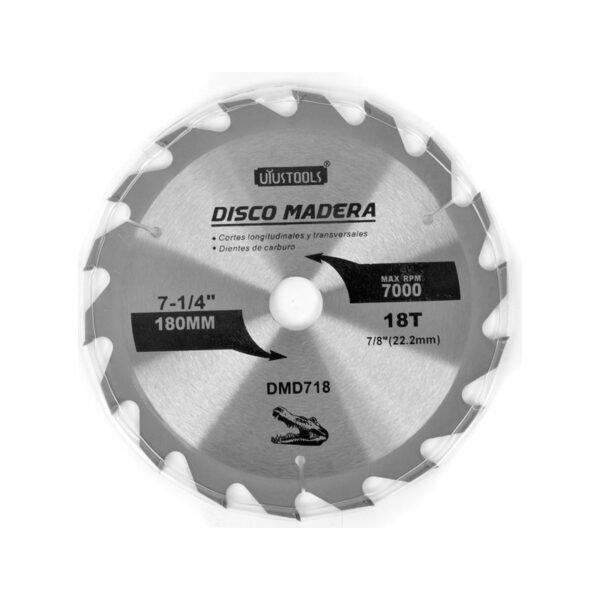 DISCO SIERRA 7.1/4" X 18D MADERA (180MM)