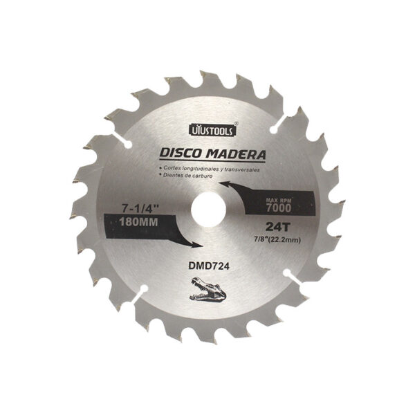 DISCO SIERRA 7.1/4" X 24D MADERA (180 MM)