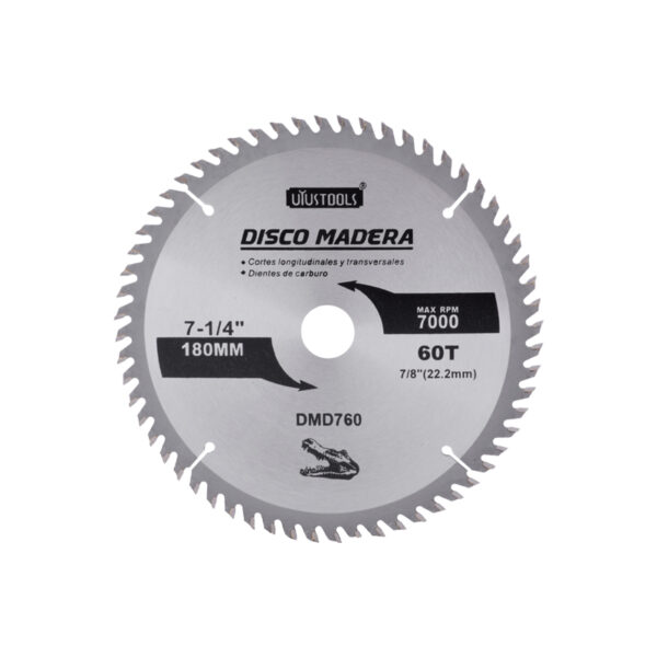 DISCO SIERRA 7.1/4" X 60D MADERA (180 MM)