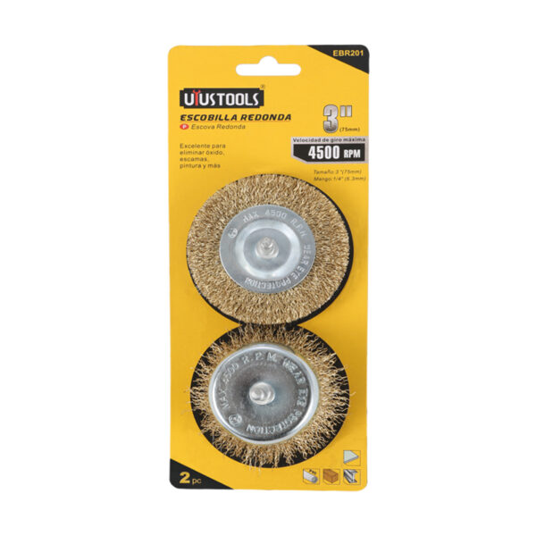 GRATA  ONDULADA P/TALADRO SET 2PCS