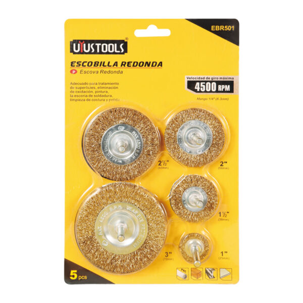 GRATA  ONDULADA P/TALADRO SET 5PCS