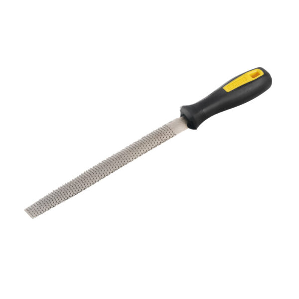 ESCOFINA NO.211 SEMI-REDONDA 8" MANGO PLASTICO