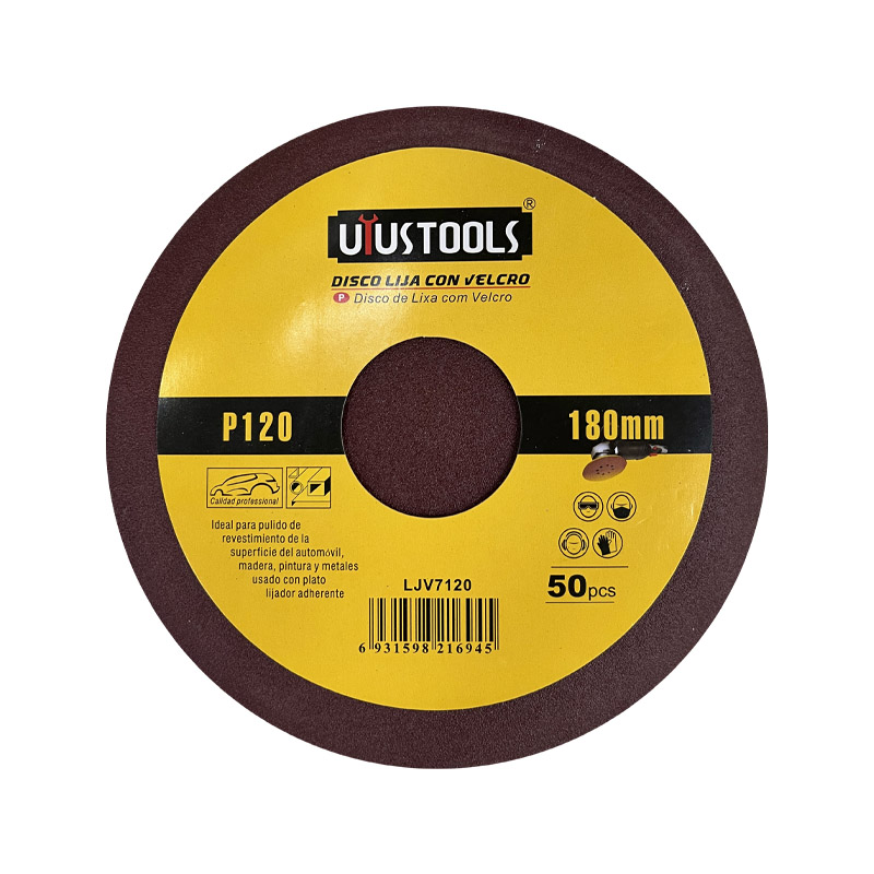 DISCO LIJA CON VELCRO 180MM 7" #120
