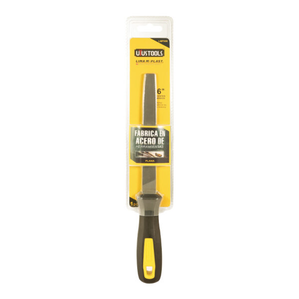 LIMA PLANA 6" MANGO PLASTICO N° 211