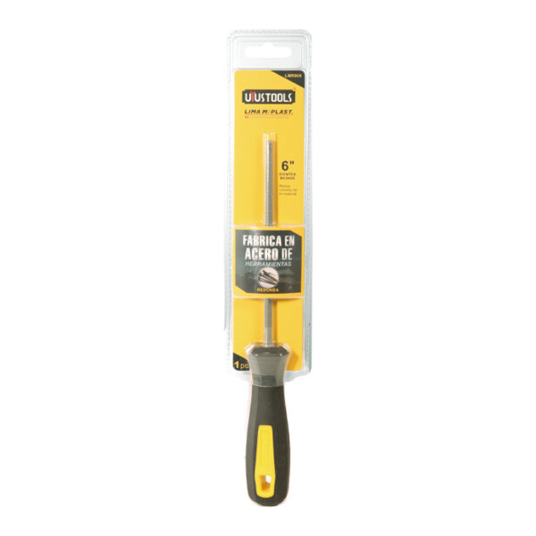 LIMA REDONDA  6" MANGO PLASTICO N° 211