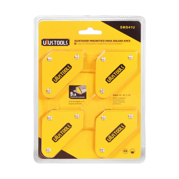 SET 4 PCS ESCUADRA MAGNETICA SOLDADOR 9 LB