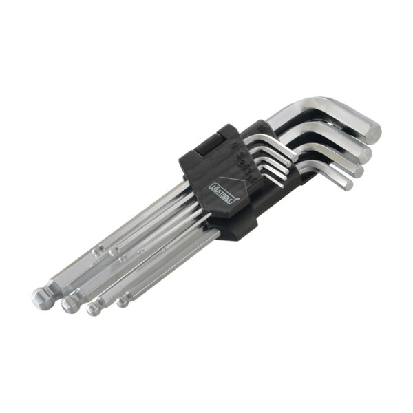 JGO. LLAVE ALLEN 9 PZAS. 1.5 - 10MM DELUXE MEDIO HEXA. Y ESF.