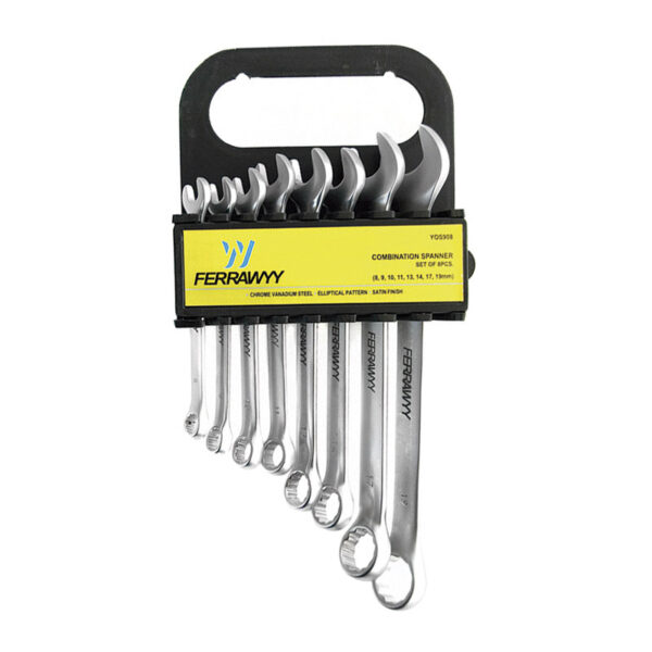 SET LLAVE COMBINADA FERRAWYY 8 PCS CR-V SATIN
