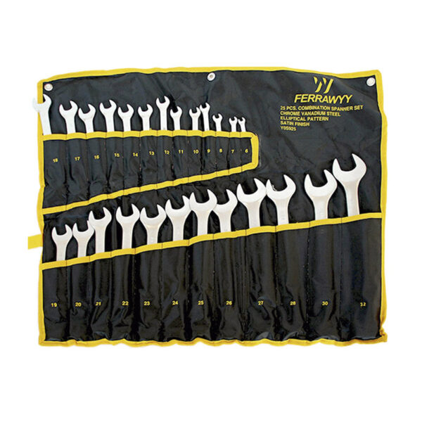 LLAVE COMB. 25PCS CR-V SATIN FERRAWYY